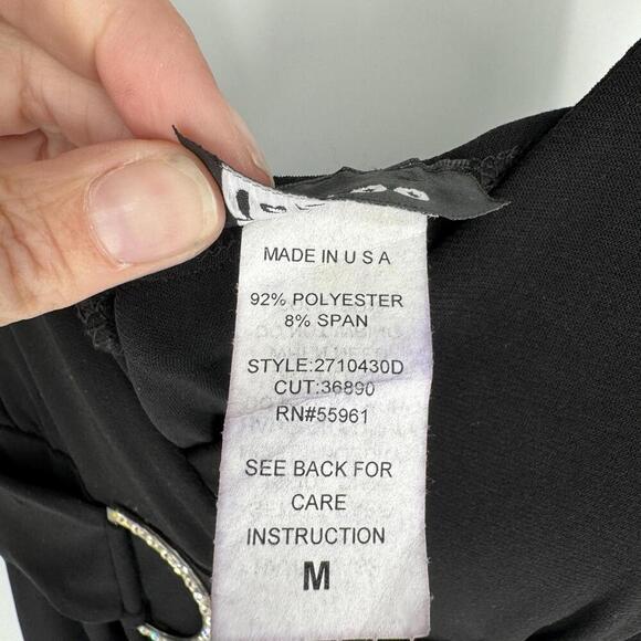 Vintage Taboo dress medium M black y2k 90s mini hoco dance goth whimsigoth - Picture 6 of 6